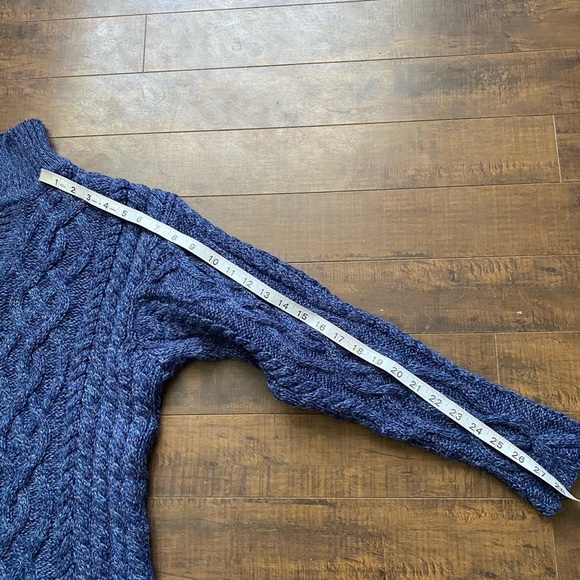 Aran Crafts Navy Wool sweater - Picture 12 of 15